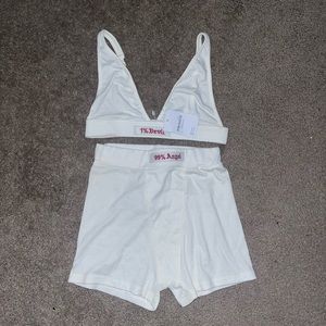 Ribbed 2 Piece Short Set